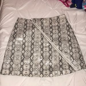 Snake skin skirt